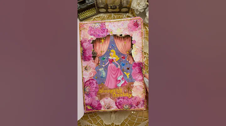 ASMR Disney Princess Aurora Sleeping beauty 👑🌸💖✨🌹🎀💫💤|#asmr #scrapbooking #journal #disney