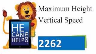 2262 {HECANHELP.COM} TEST + [LINEAR MOTION] Physics Maximum Height Vertical Speed