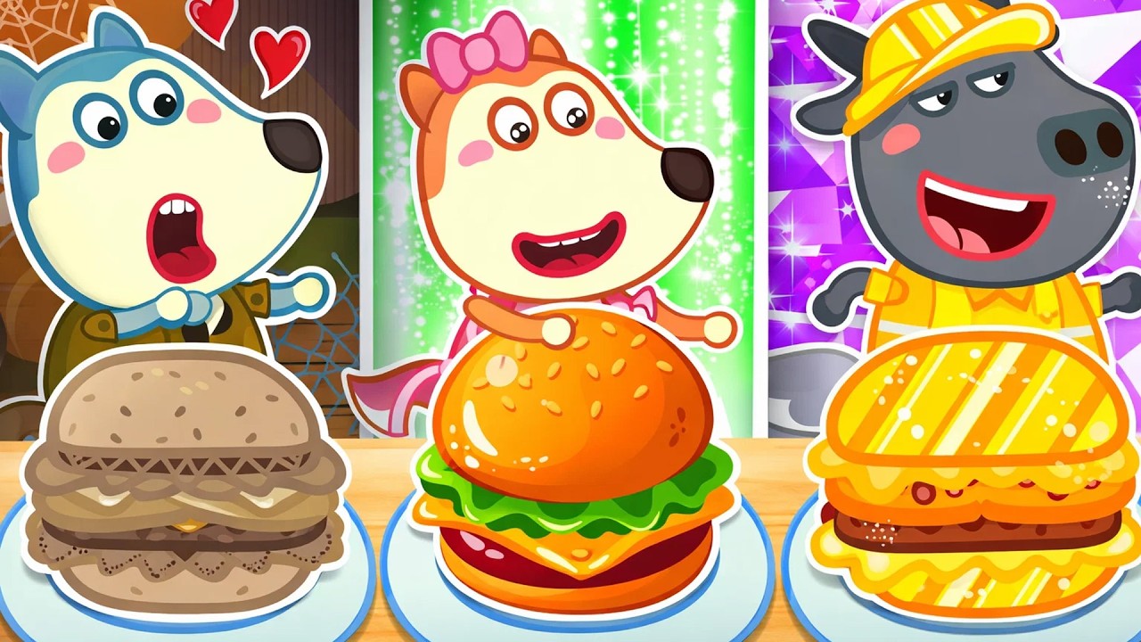 Comida pobre, autêntica e banhada a ouro🤔Não desperdice alimentos | Wolfoo em Português