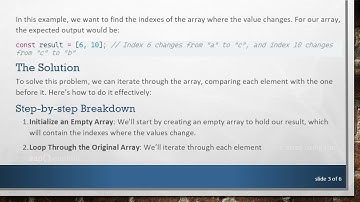 How to Find Indexes Where a Value Changes in an Array with JavaScript and TypeScript