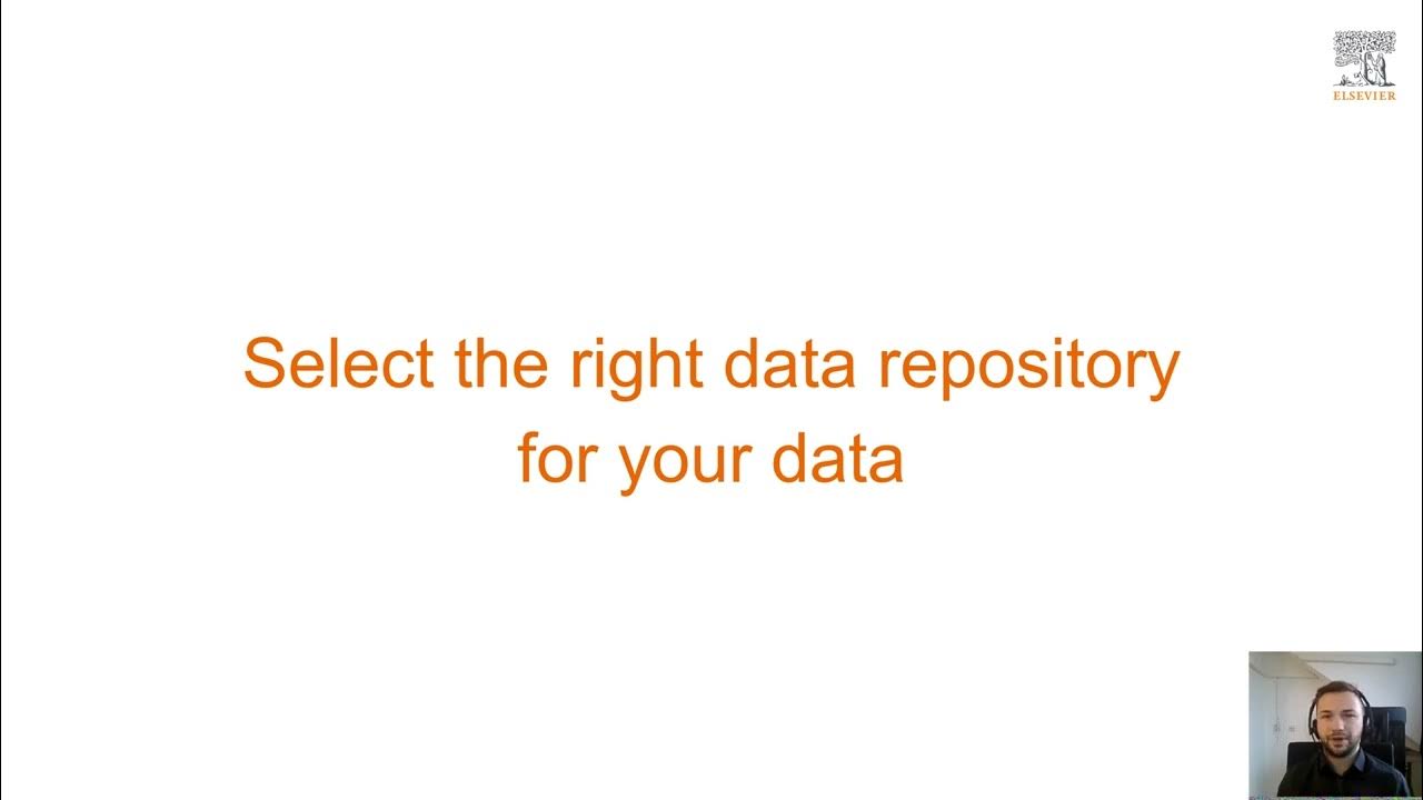 Data in Brief: Suitable Data Repositories to store your data - YouTube