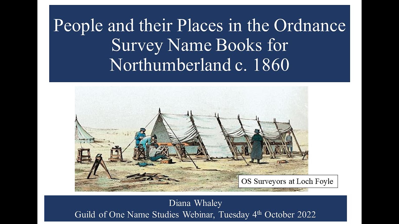 People and their places in the Ordnance Survey Name Books for ...