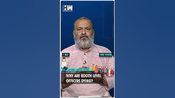 #Shorts | Why Are Booth Level Officers Dying? | Editorial With Sujit Nair | SIR | ECI | Voter Roll