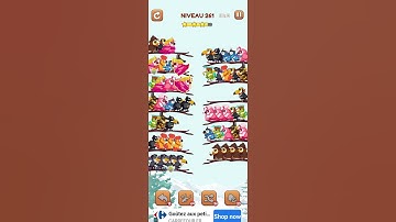 bird sort 2 color puzzle solution niveau 261 #games #gaming #puzzle #puzzlegame #androidgames