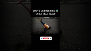 Emitando Emote De Free Fire En La Vida Real