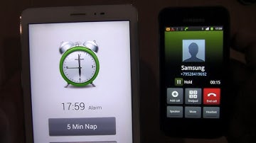 Ringing alarms +Incoming call at the Same Time Samsung  Galaxy s1+Huawei mediaPad T1 8 0