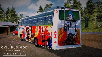 Ovil Kerala Bus Mod In Bus Simulator Indonesia - Bussid Bus Mod - Bussid Car Mod - Bussid New Mods
