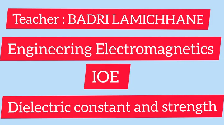 dielectric constant and strength explained in Nepa...