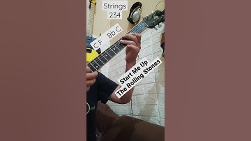 Start Me Up (The Rolling Stones) Guitar Intro Tutorial Riff #shorts