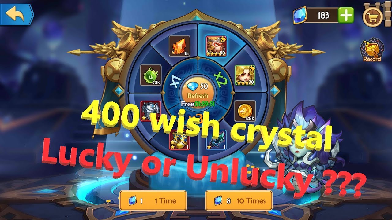 Epic summoners | Wish prize event | 400 wish crystal | Lucky or unlucky ??