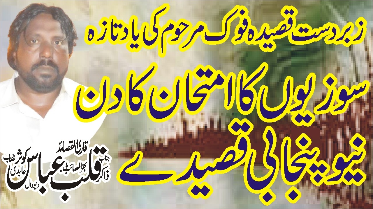 Qasida Mola Hussain A.S Zakir Qalab Kosar Abdi Majlis 7 Rabi Ul Awal 2024 Nawaz Majalis Network