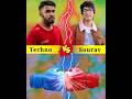 techno gamerz vs sourav joshi @BrainXMania #technogamerz #souravjoshi #shorts