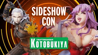 The Witcher \& Darkstalkers Morrigan Kotobukiya Statue Showcase | Sideshow Con 2023