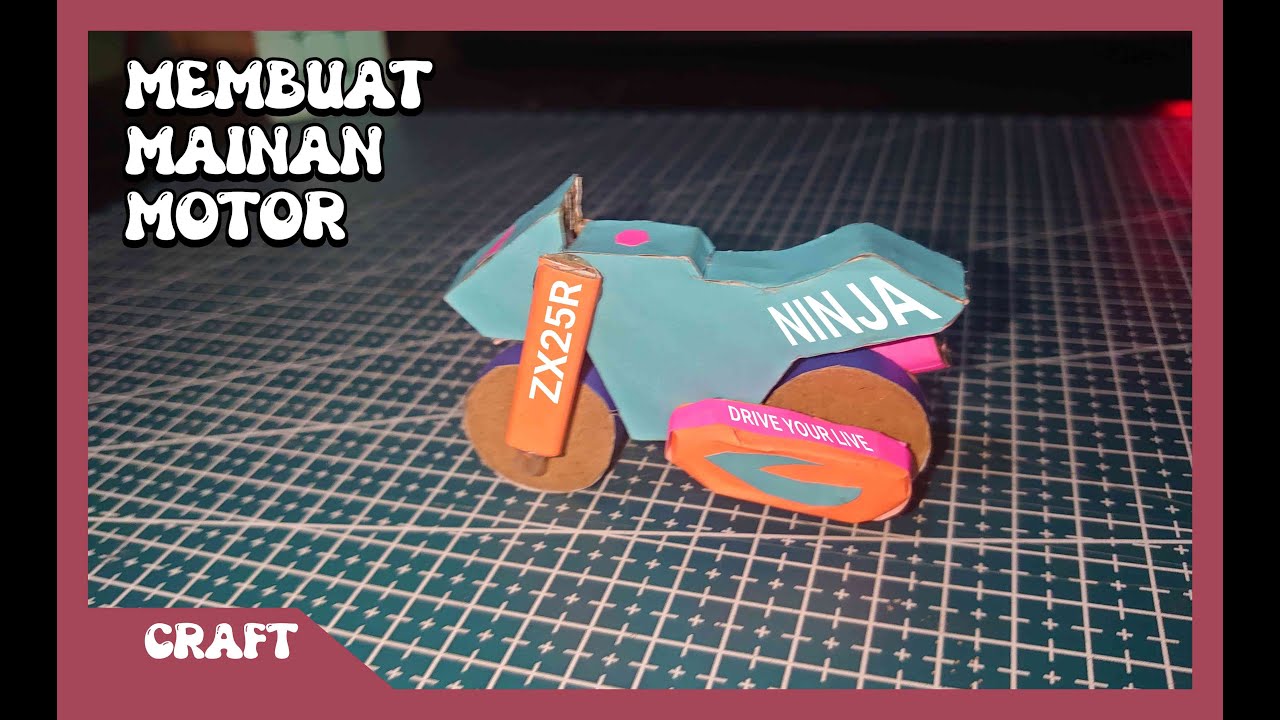 Tutorial Origami Motor MEMBUAT MAINAN MOTOR DARI KARDUS DAN KERTAS ORIGAMI - YouTube