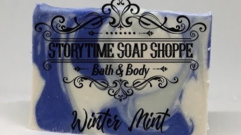 Winter Mint CP Soap using Heat Transfer Method