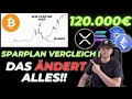 Krypto: DAS ÄNDERT ALLES! - Sparplan Vergleich!