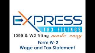 Form W2, Wage and Tax Statement