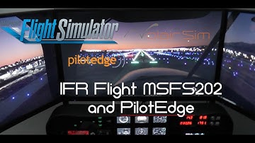 Volair Sim PilotEdge IFR flight with MSFS 2020 from Chino, CA (CNO) to Santa Barbara, CA (SBA).