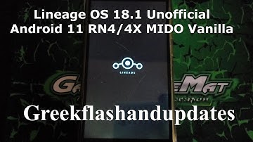 LineageOS 18.1 Unofficial Android 11 RN4/4X MIDO Vanilla By Zeelog