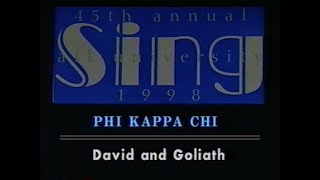 Baylor Phi Chi Sing Act - David and Goliath - 1998