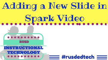 Adding a New Slide in Spark Video