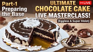 Eggless Chocolate Cake Masterclass LIVE | Super Soft & Spongy Bakery Style ✨ screenshot 2