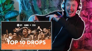 Reacting to TOP 10 DROPS GBB21 (TAG TEAM)