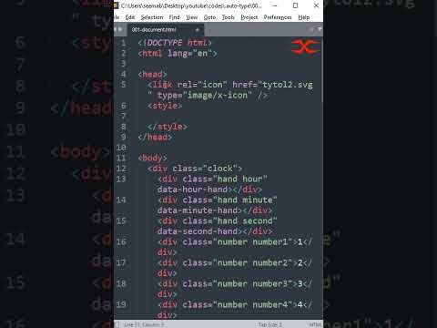 Analog Clock | HTML CSS & JavaScript