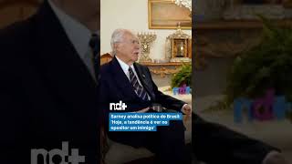 Ex-Presidente José Sarney Sobre A Política Do Brasil Ver No Opositor Um Inimigo