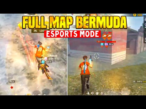 Esports Mode - Full Map Bermuda 😭🥲 - 4vs4 Full Map Esports Mode - Free Fire Highlights 🤍 Telugu