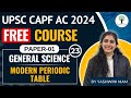 Upsc capf ac 2024  free course  paper01  science  modern periodic table  class23