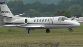 Citation 560, N810QS landing at KRDG on 6/5/11 at 1223n