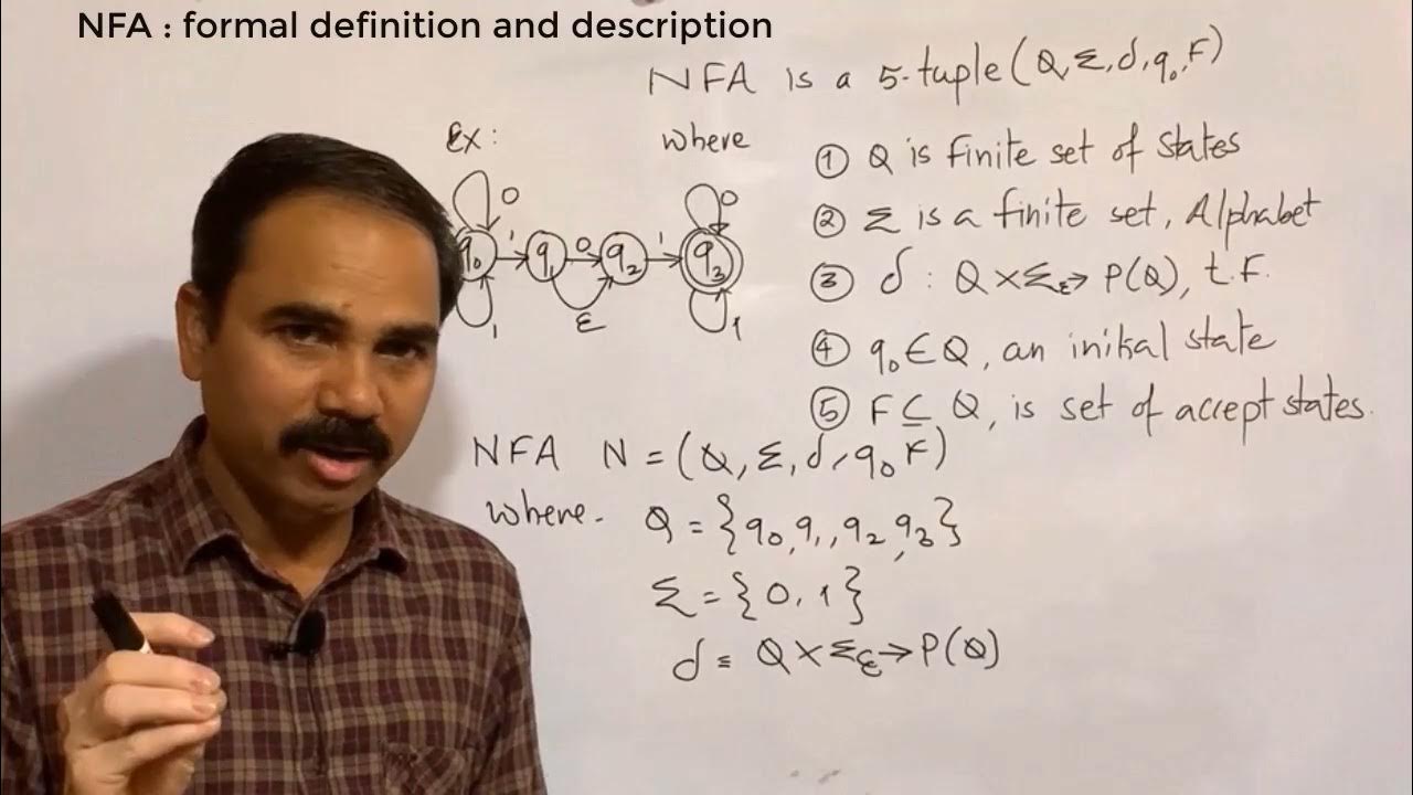 Nfa formal definition and description youtube