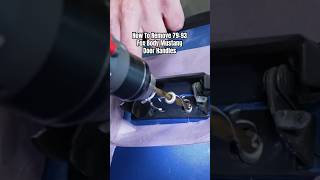 How To Remove 79-93 Mustang Door Handles #latemodelresto #shorts