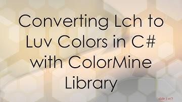 Converting Lch to Luv Colors in C# with ColorMine Library