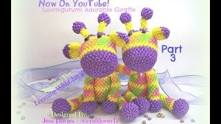 картинка: Rainbow Loom Adorable Giraffe (Part 3 of 3) Loomigurumi Amigurumi Hook Only Лумигуруми Жирафа