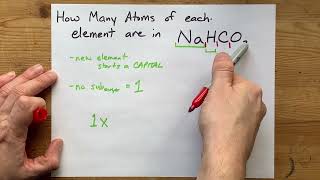 How many atoms of each element are in NaHCO3 ? Resimi