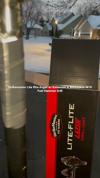 StrikeMaster LITE-FLITE Auger Review with a Non-brushless drill  (modifications) 