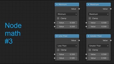 Math in the node editor #3