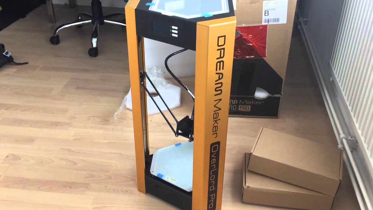 Unboxing Video Dreammaker Overlord Pro 3d Printer Youtube