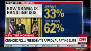 CNN News August 21 2015Poll  Obama's disapproval rating goes up