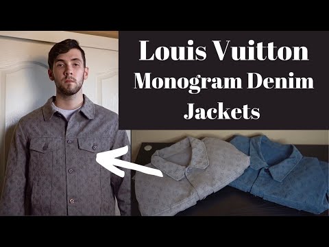 2019 Louis Vuitton men's Monogram Denim Jacket by Virgil Abloh For