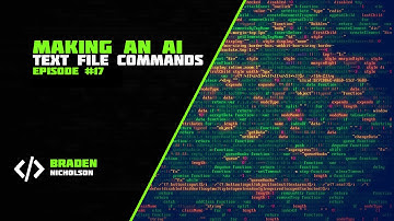 C# Visual Studio [Making an AI]: Text File Commands Episode 17