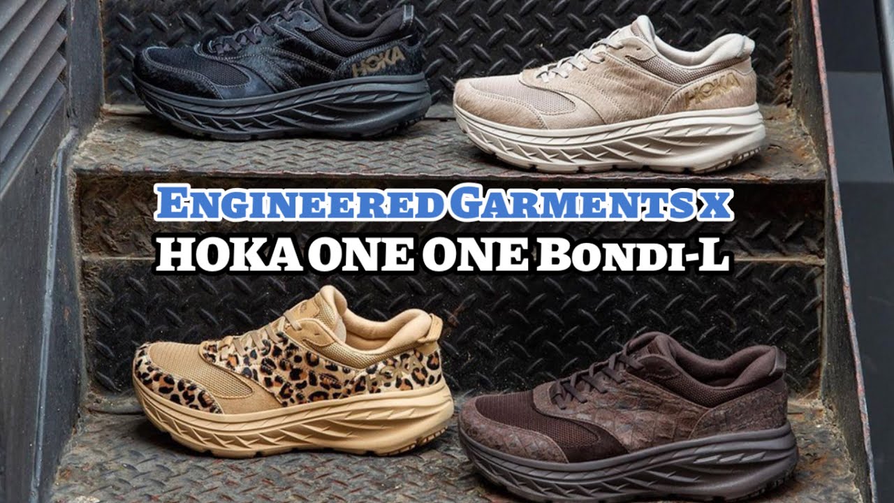 Engineered Garments x HOKA ONE ONE Bondi-L DETAILED LOOK and Release Update