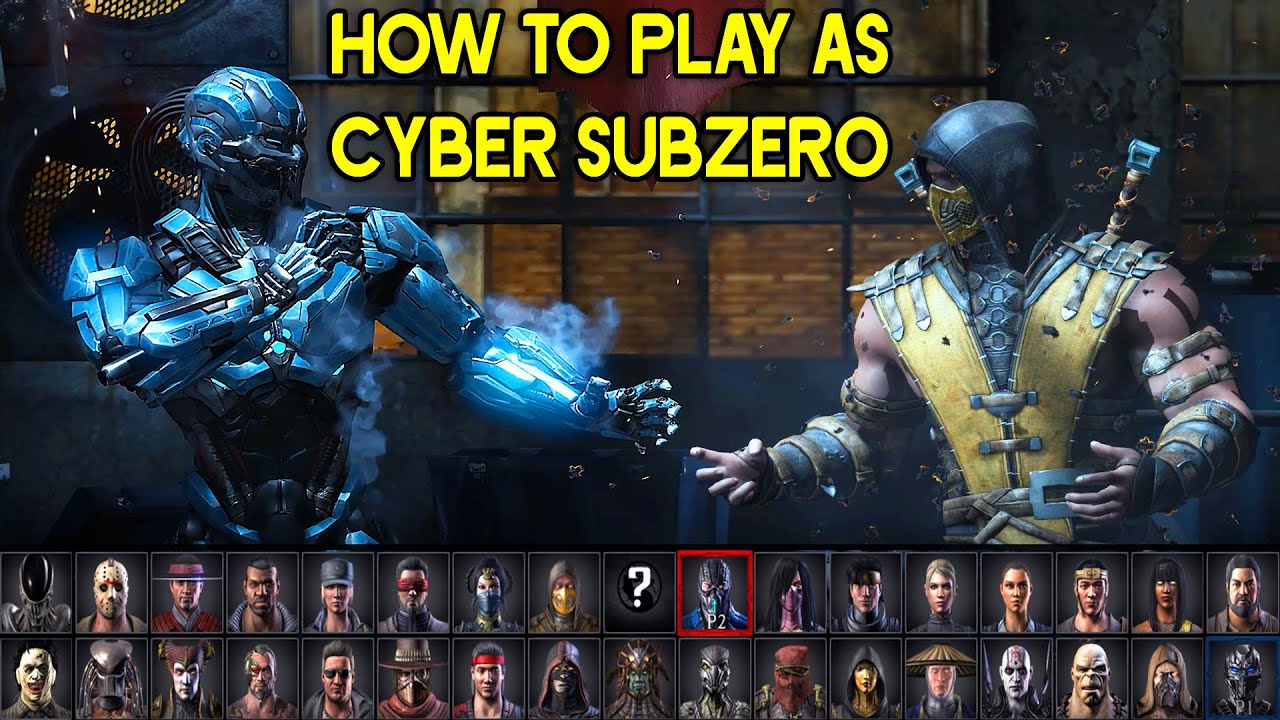 mortal kombat characters cyber sub zero