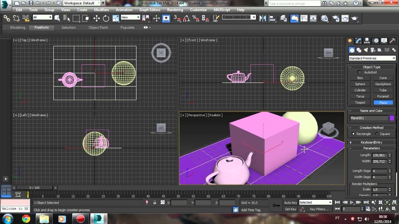 3DS Max - Conhecendo o básico e a interface - YouTube
