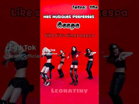 Mes musiques préférées d’aespa #aespa #ktuber #shorts #faitpercer