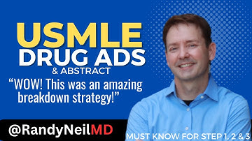 USMLE STEP 1 BIOSTATISTICS: DRUG ADS, ABSTRACT (PART 1)