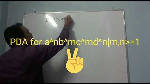 Design pda for a^nb^mc^md^n