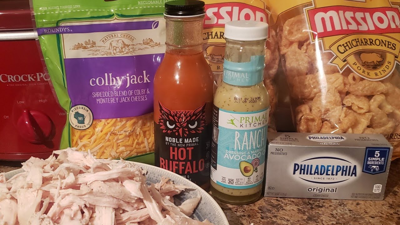 Keto Buffalo Chicken Dip Clean Easy Crockpot Meals YouTube